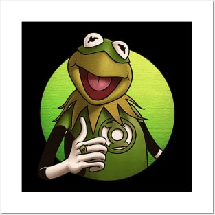 Green Frog Heroo Posters and Art